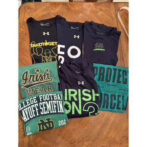 Bundle of 6 Notre Dame Men's M/L T Shirts